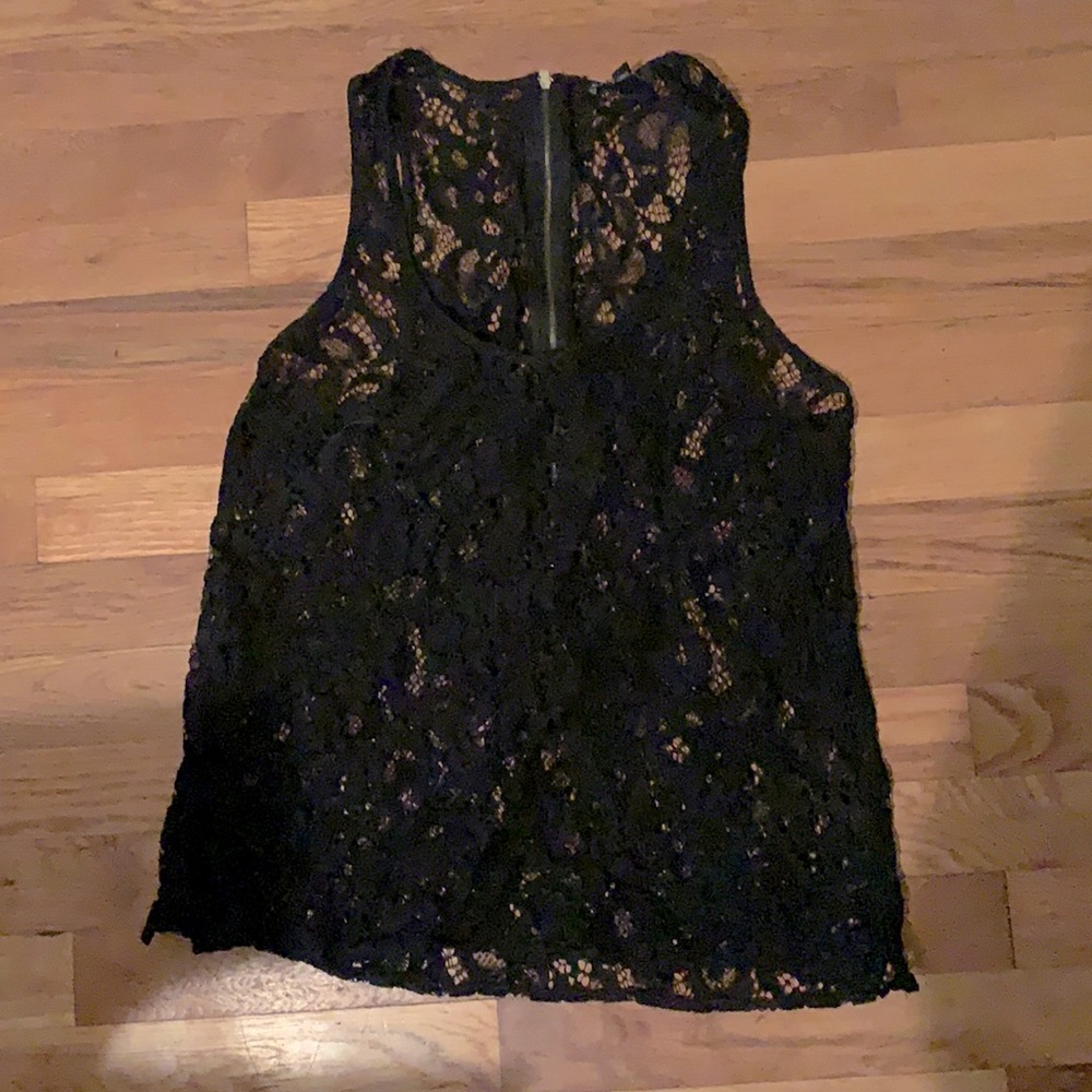 Sheer lace tank